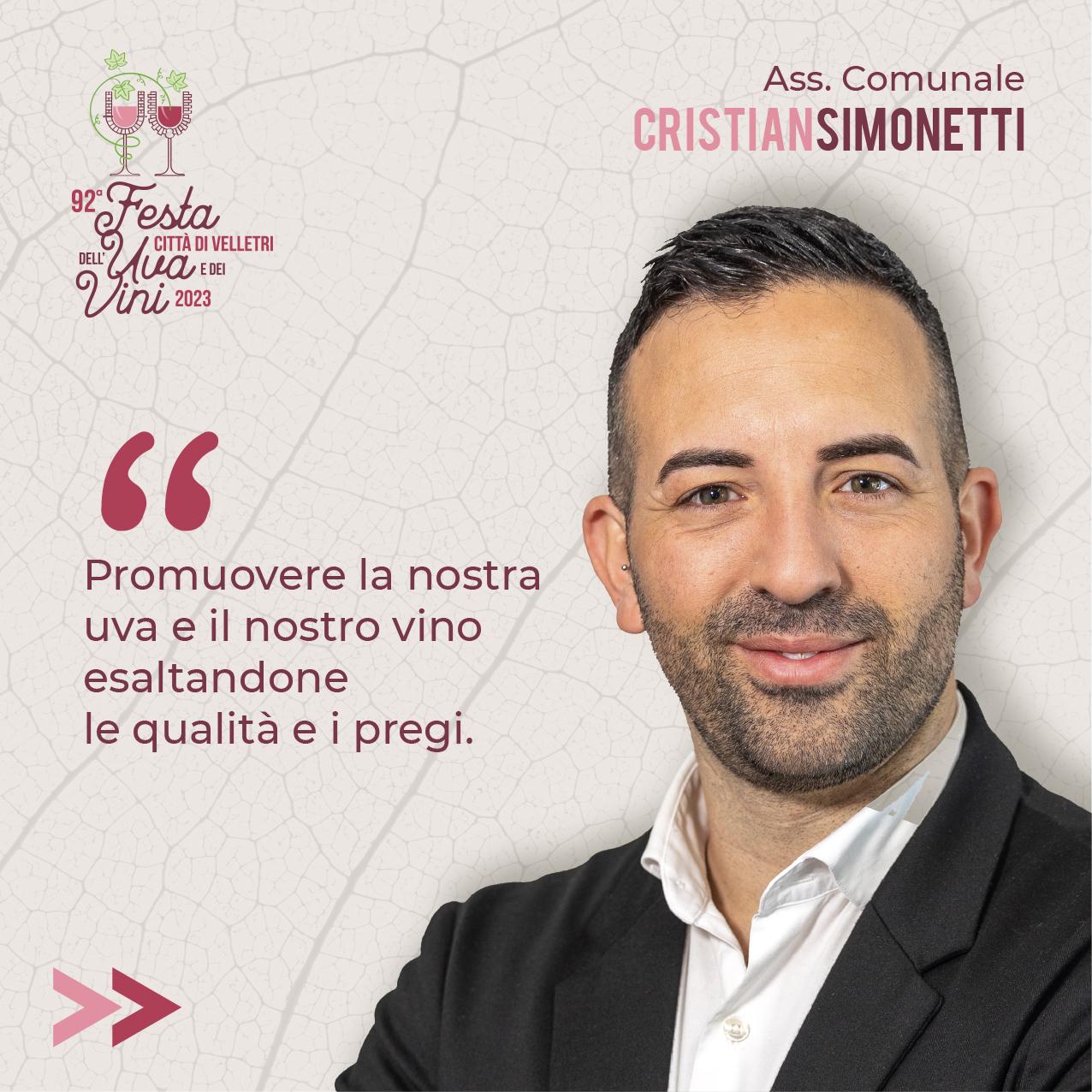 Intervista all'Assessore Cristian Simonetti: 