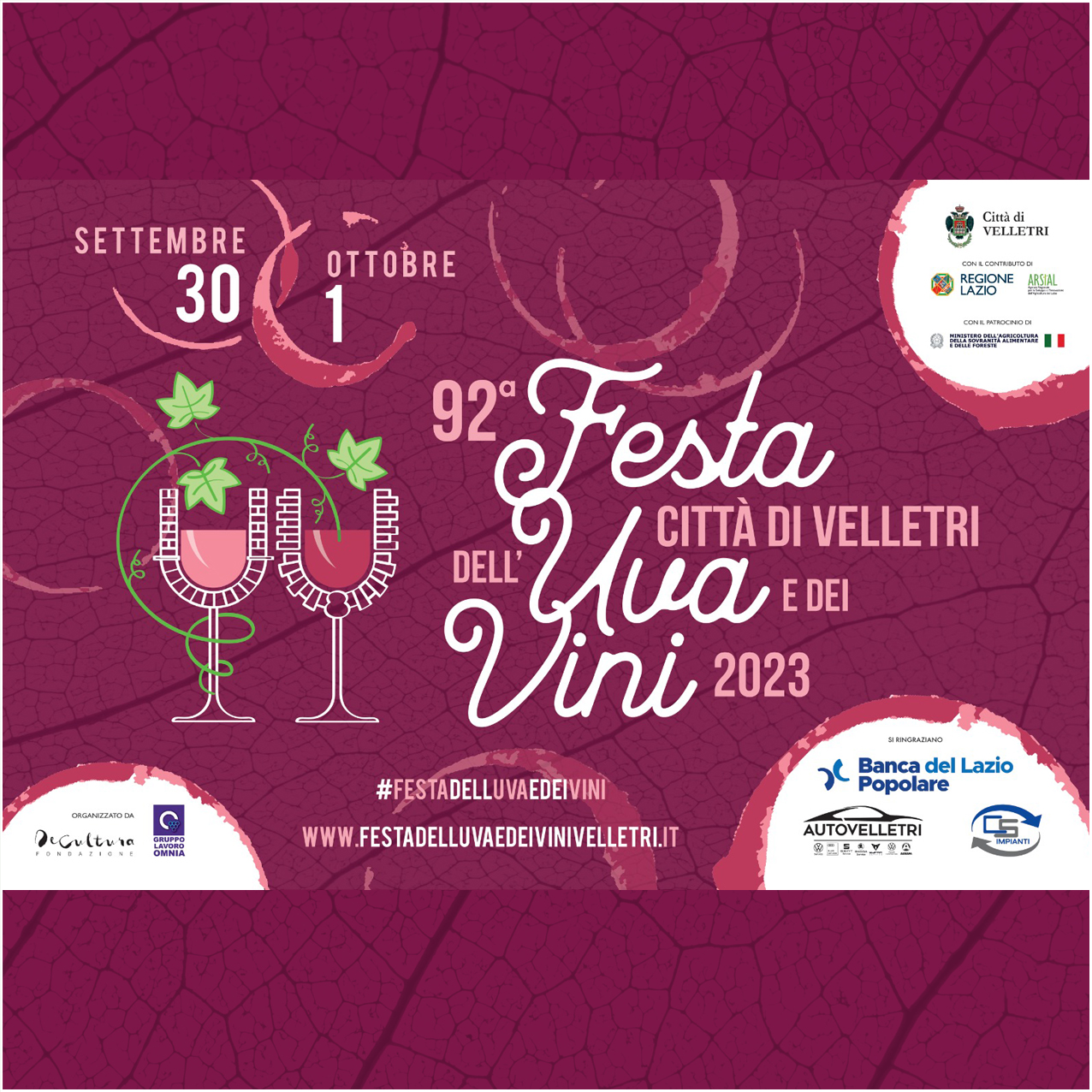 Velletri, la Festa dell’Uva e dei Vini rinviata al week end successivo: si terrà sabato 30 settembre e domenica 1 ottobre 2023